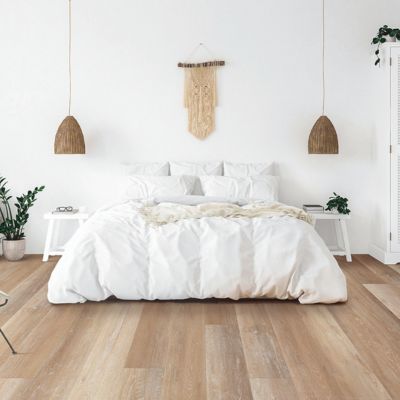 luxury vinyl plank flooring in a bright Schenectady bedroom