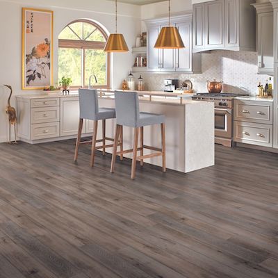 luxury vinyl flooring in a Schenectady kitchen